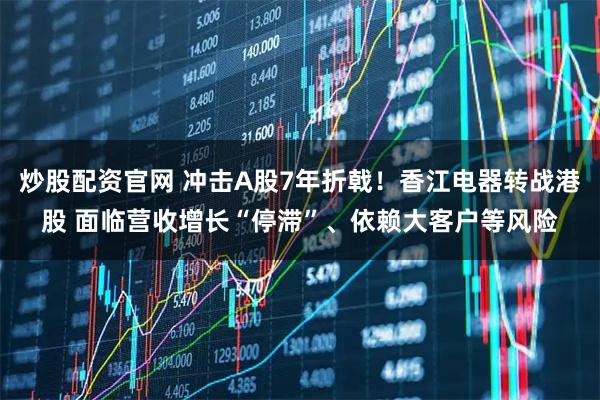 炒股配资官网 冲击A股7年折戟！香江电器转战港股 面临营收增长“停滞”、依赖大客户等风险